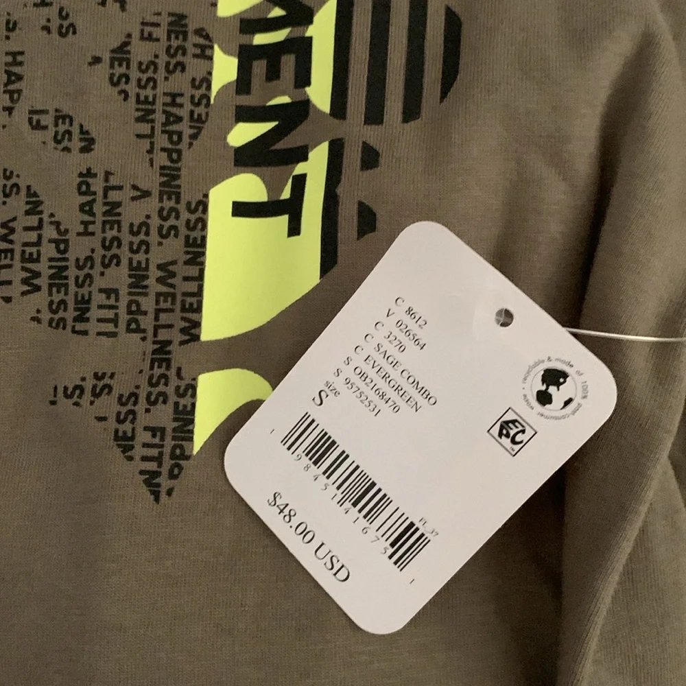 FP MOVEMENT Inspire Buti Logo Tee Sage NWT - Picture 9 of 13